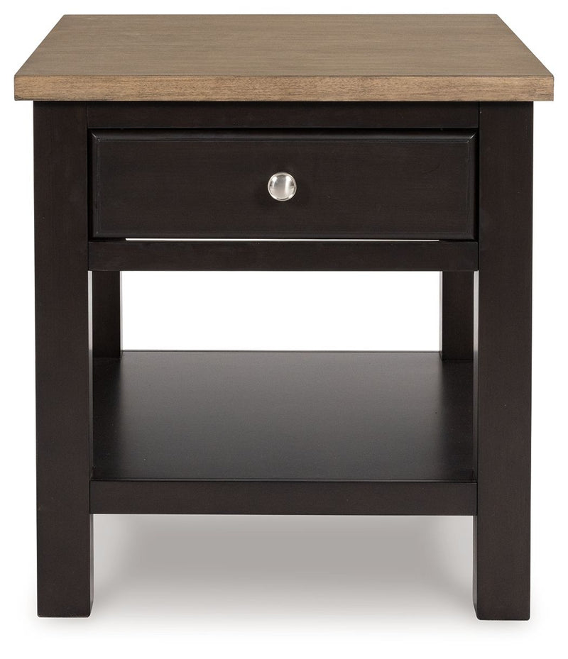 Drazmine - Rectangular End Table - Brown - R&R Furniture Gallery (Fountain Valley, CA)