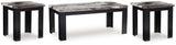 Jazmore - Occasional Table Set (Set of 3) - Dark Brown - R&R Furniture Gallery (Fountain Valley, CA)