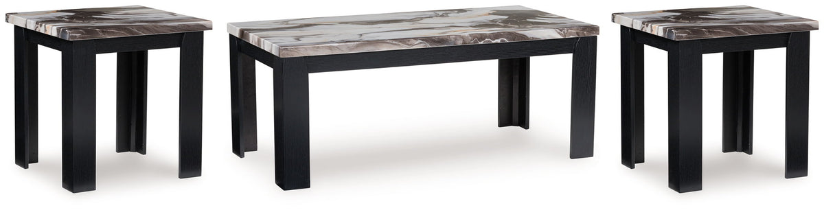 Jazmore - Occasional Table Set (Set of 3) - Dark Brown - R&R Furniture Gallery (Fountain Valley, CA)