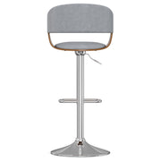 Lowell - Adjustable Swivel Bar Stool - Stone Gray - R&R Furniture Gallery (Fountain Valley, CA)