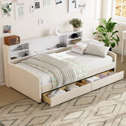 Luxurious Upholstered Platform Bed With Storage Drawers - R&R Furniture Gallery (Fountain Valley, CA)