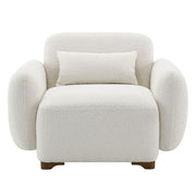 Darius - Chair With Pillow - Beige Boucle - R&R Furniture Gallery (Fountain Valley, CA)
