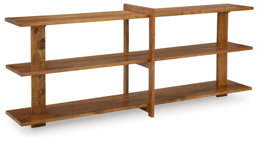 Fayemour - Console Sofa Table - Brown - R&R Furniture Gallery (Fountain Valley, CA)