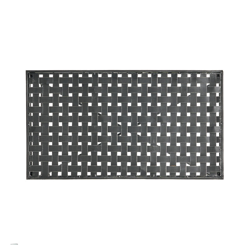 Luna - Outdoor Iron Coffee Table - Black Brush Silver - R&R Furniture Gallery (Fountain Valley, CA)