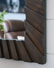 Advin - Accent Mirror - Dark Brown - R&R Furniture Gallery (Fountain Valley, CA)