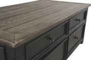 Tyler Creek - Lift Top Cocktail Table - Grayish Brown / Black - R&R Furniture Gallery (Fountain Valley, CA)