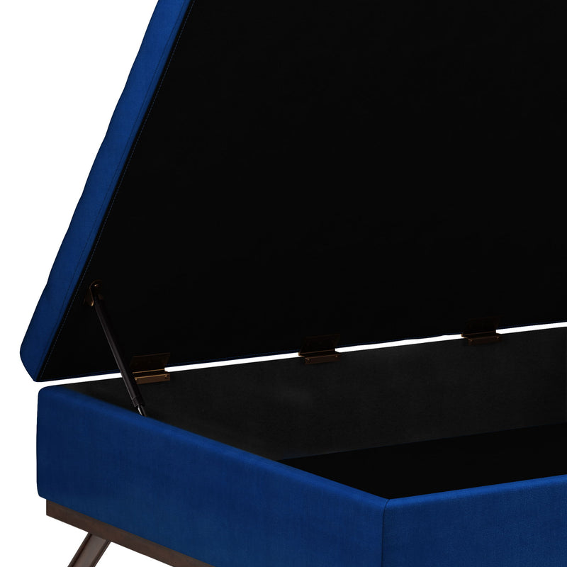Owen - Multifunctional Square Coffee Table Storage Ottoman - R&R Furniture Gallery (Fountain Valley, CA)