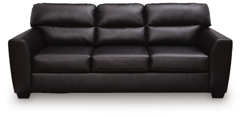 Midnight Queen Sofa Sleeper by Signature Design Ashley, showcasing the stylish sofa bed with plush cushions and contemporary design.