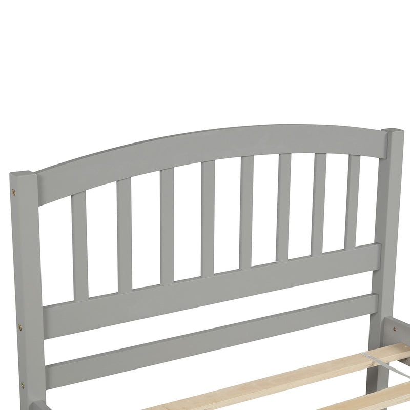 Platform Bed Wood Bed Frame With Trundle - R&R Furniture Gallery (Fountain Valley, CA)