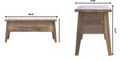 Lid Up Storage Bench - Oak - R&R Furniture Gallery (Fountain Valley, CA)