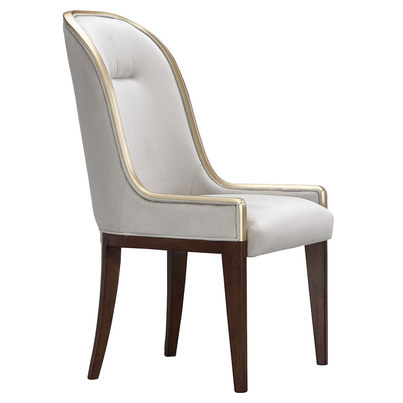Houston - Dining Side Chair (Set of 2) - Porcini / Walnut - R&R Furniture Gallery (Fountain Valley, CA)