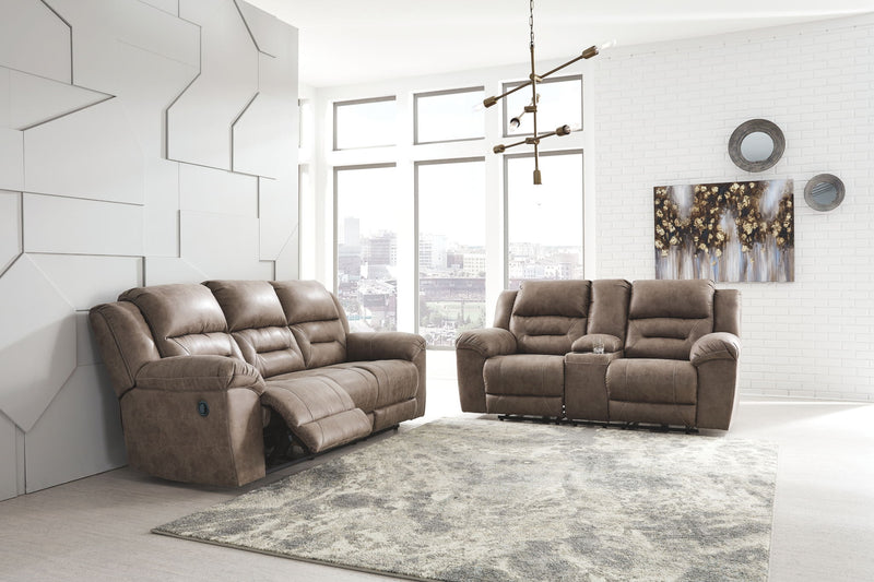 Stoneland - Reclining Living Room Set - R&R Furniture Gallery (Fountain Valley, CA)