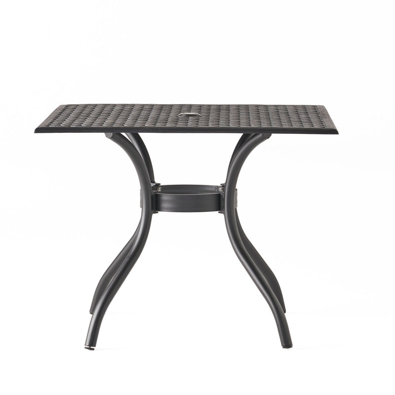 Arch Mesh Dining Table With Lightweight Frame - Black - R&R Furniture Gallery (Fountain Valley, CA)