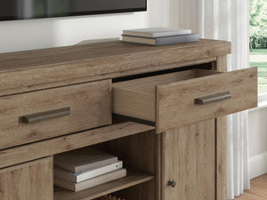 Garistyn - LG TV Stand With Fireplace Option