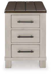 Darborn - Chair Side End Table - Gray / Brown - R&R Furniture Gallery (Fountain Valley, CA)