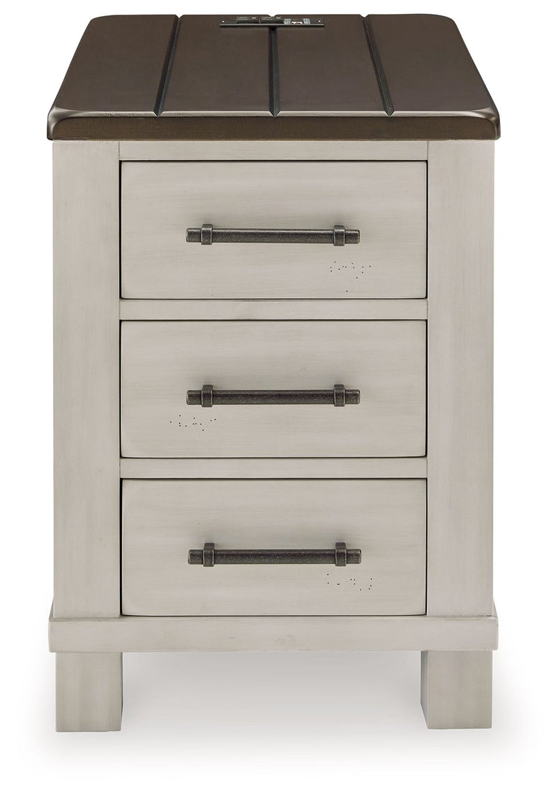 Darborn - Chair Side End Table - Gray / Brown - R&R Furniture Gallery (Fountain Valley, CA)