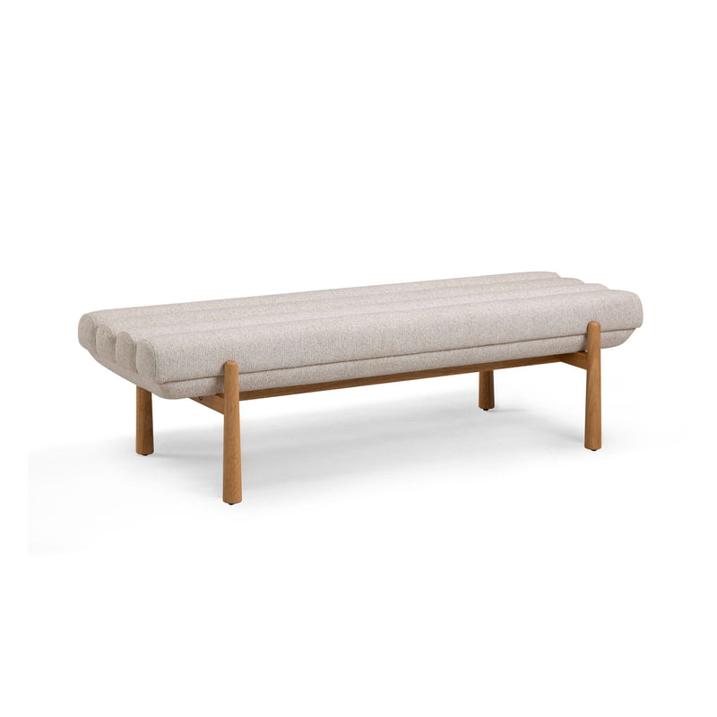 Julianna - Textured Fabric Bench - R&R Furniture Gallery (Fountain Valley, CA)