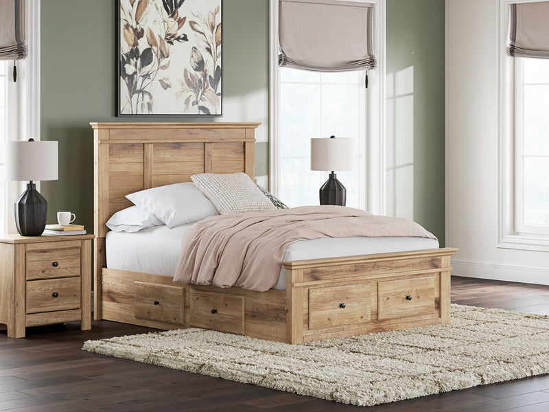Makidern - Panel Storage Bed With 2 Under Bed Storage Units - R&R Furniture Gallery (Fountain Valley, CA)