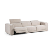 Beige Knoxville 3-piece sectional sofa by Classic Home, stationary sectional with plush cushions and modern design.