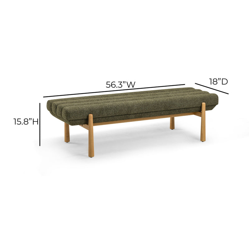 Julianna - Textured Fabric Bench - R&R Furniture Gallery (Fountain Valley, CA)
