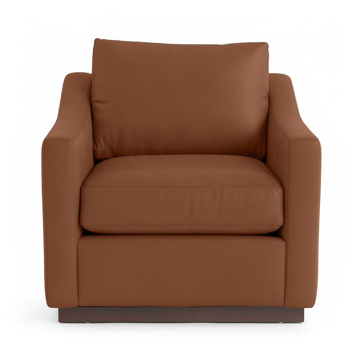 Classic Home Aspen accent arm chair with plush upholstery and wooden legs in a cozy, stylish living room setting.