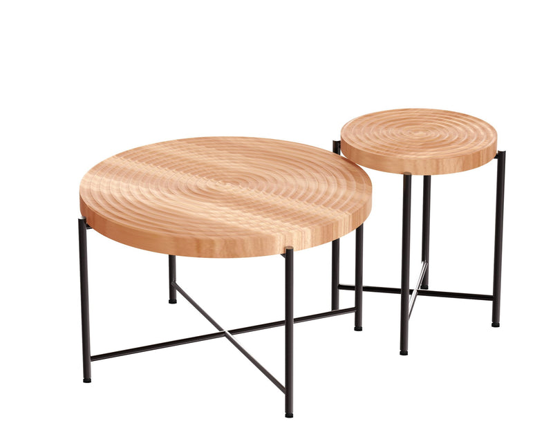 Coffee And End Table Set Waterproof Cover (Set of 2) - Natural Wood / Brown - R&R Furniture Gallery (Fountain Valley, CA)