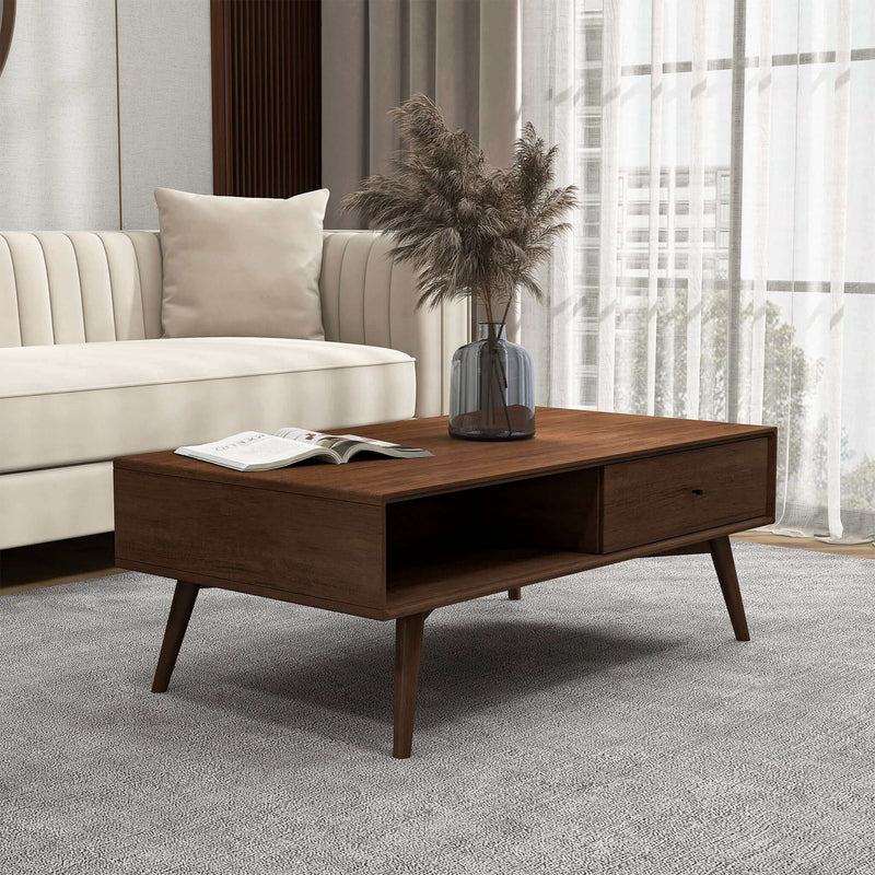 Caroline - Coffee Table - Walnut Brown - R&R Furniture Gallery (Fountain Valley, CA)
