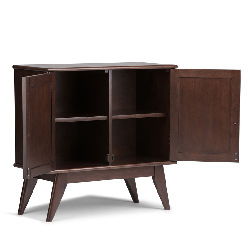 Draper - Low Storage Cabinet - Medium Auburn Brown - R&R Furniture Gallery (Fountain Valley, CA)