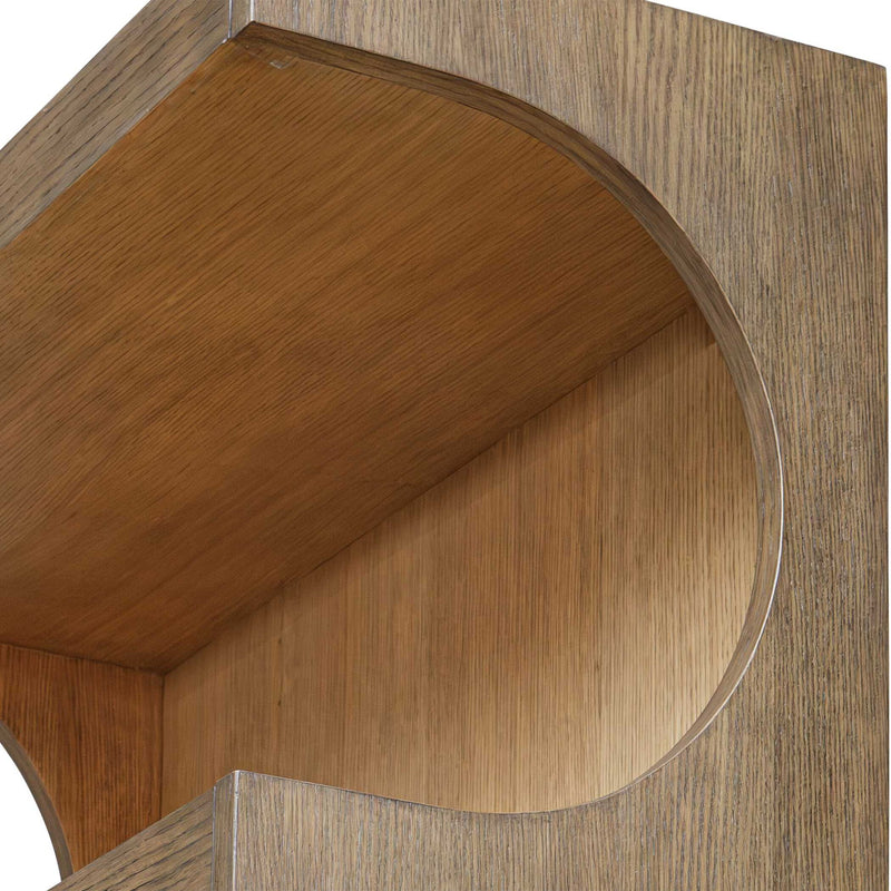 Osrick - Modern Etagere - Woodtone
