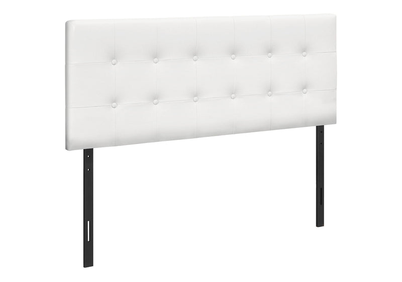 Full Size Headboard Only Upholstered Leather Look - White - R&R Furniture Gallery (Fountain Valley, CA)