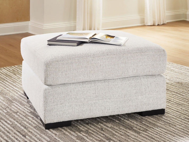 Misty-Lakes - Oversized Accent Ottoman - Chalk - R&R Furniture Gallery (Fountain Valley, CA)