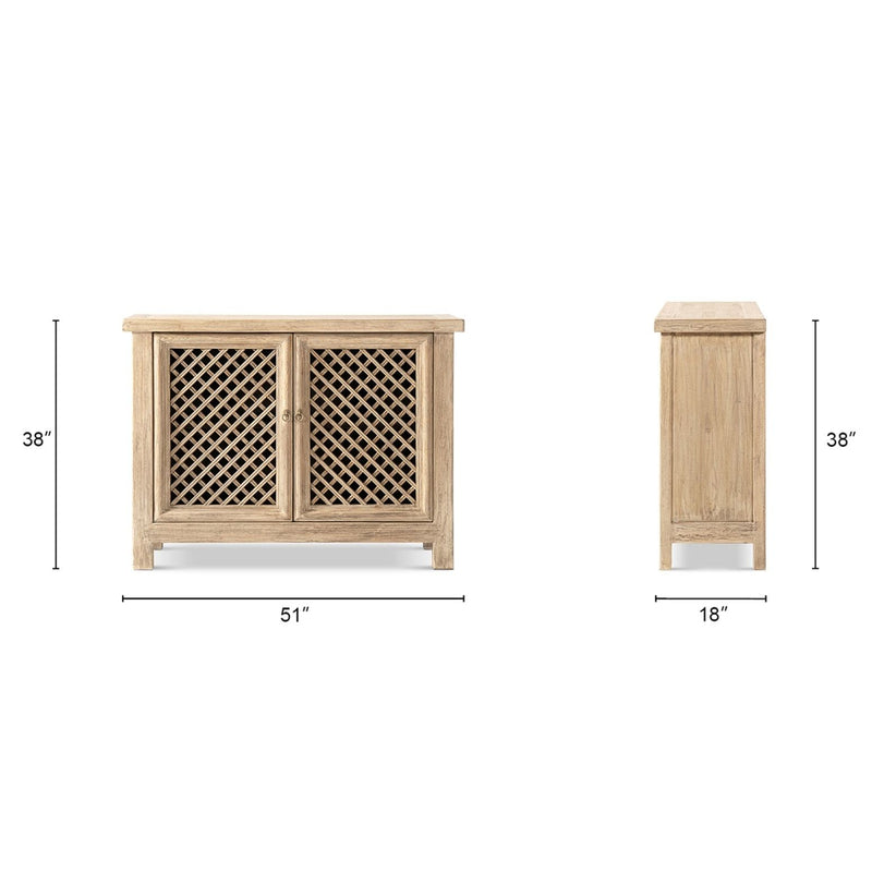 Jennifer Taylor Home Arden 2-door natural accent storage cabinet with sleek design and wood finish, ideal for modern home decor.