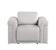 1126 - Top Grain Power Reclining Italian Leather Chair - R&R Furniture Gallery (Fountain Valley, CA)
