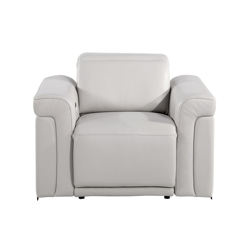 1126 - Top Grain Power Reclining Italian Leather Chair - R&R Furniture Gallery (Fountain Valley, CA)