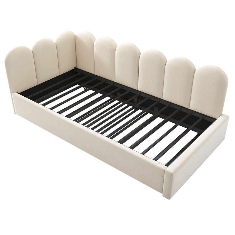 Upholstered Daybed With Metal Slatted Base - R&R Furniture Gallery (Fountain Valley, CA)