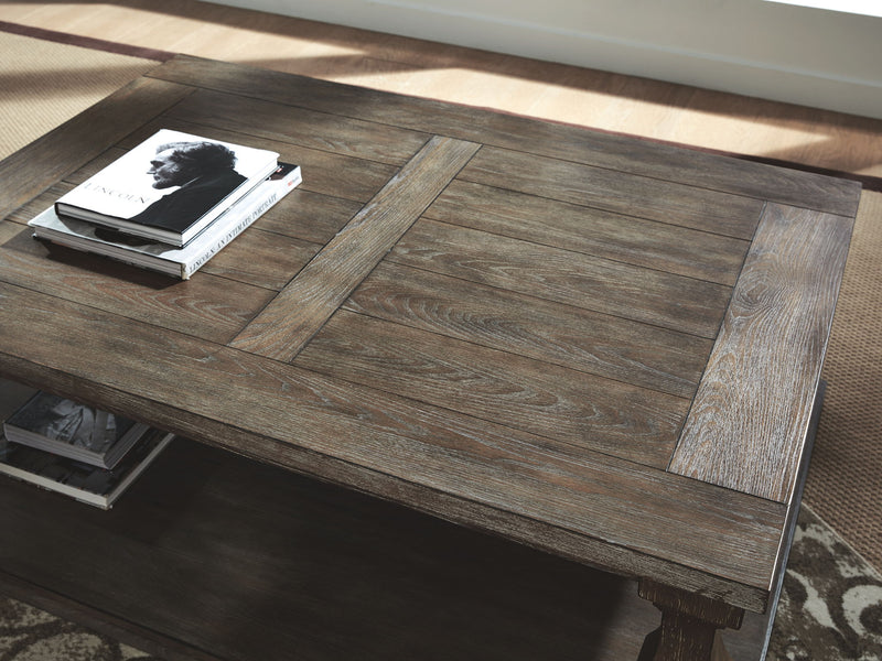 Johnelle - Rectangular Cocktail Table - Gray - R&R Furniture Gallery (Fountain Valley, CA)