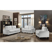 Glory Furniture Newbury track arm loveseat in cozy living space with plush cushions and modern design.