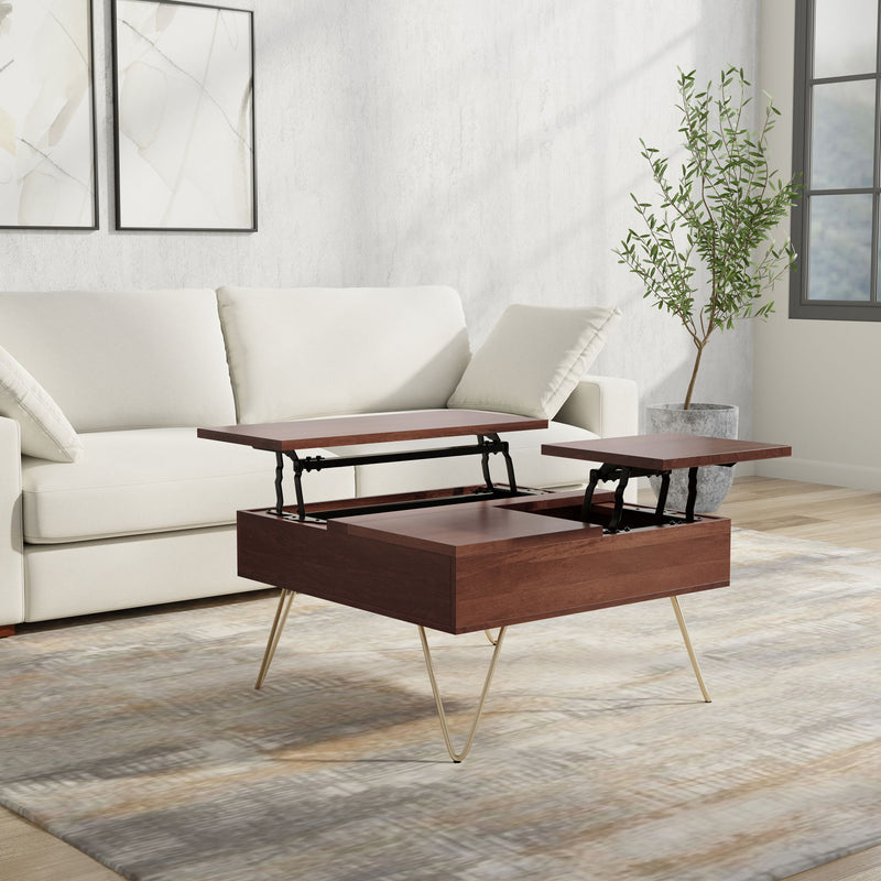 Hunter - Handcrafted Lift Top Coffee Table - R&R Furniture Gallery (Fountain Valley, CA)