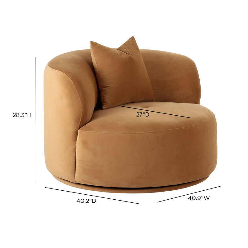 Fickle - Velvet Swivel Chair