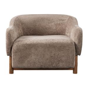 Modern Accent Chair With Recessed Arms And Tight Back