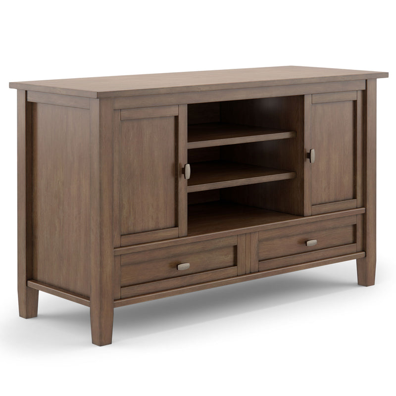 Warm Shaker - TV Media Stand Handcrafted - R&R Furniture Gallery (Fountain Valley, CA)