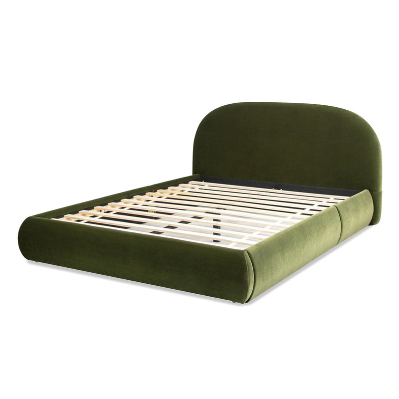 Archie Puffy Grounded - Upholstered Platform Bed - R&R Furniture Gallery (Fountain Valley, CA)