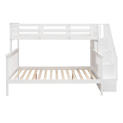 Stairway Bunk Bed With Storage And Guard Rail For Bedroom - R&R Furniture Gallery (Fountain Valley, CA)