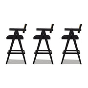 Milan - Modern Webbing Back Stool With Arms (Set of 3) - R&R Furniture Gallery (Fountain Valley, CA)