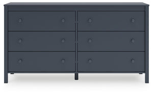 Simmenfort - Six Drawer Dresser - Navy Blue - R&R Furniture Gallery (Fountain Valley, CA)