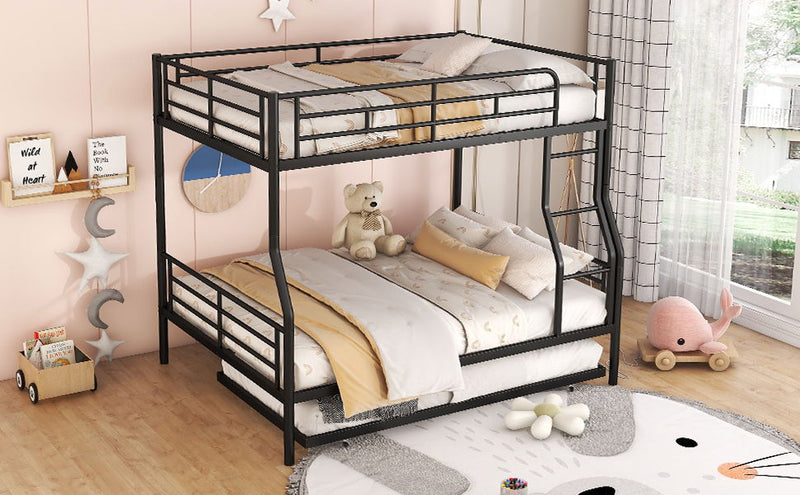 Steel construction bunk bed by DreamHaus featuring a sturdy frame and space-saving design for children's or guest rooms.