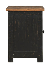 Valebeck - Chair Side End Table - Black / Brown - R&R Furniture Gallery (Fountain Valley, CA)