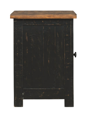 Valebeck - Chair Side End Table - Black / Brown - R&R Furniture Gallery (Fountain Valley, CA)