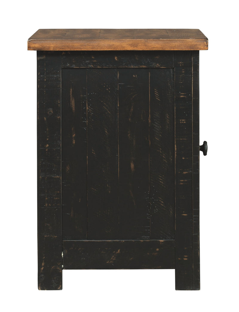 Valebeck - Chair Side End Table - Black / Brown - R&R Furniture Gallery (Fountain Valley, CA)