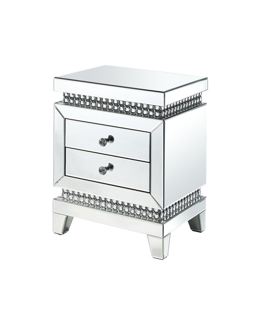 Lotus - Accent Table - Mirrored & Faux Ice Cube Crystals - R&R Furniture Gallery (Fountain Valley, CA)